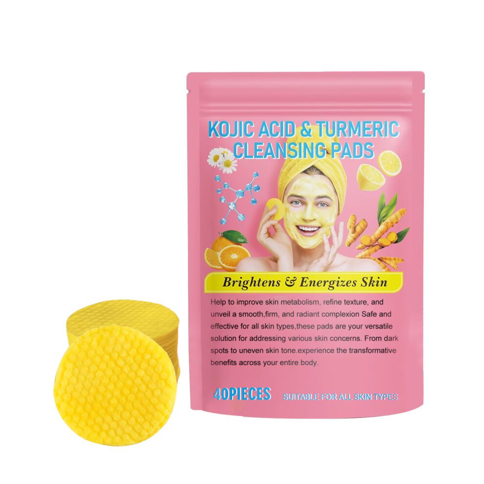 EELHOE Turmeric Orange Cleansing Pads - Gentle Daily Glow Care - Image 2