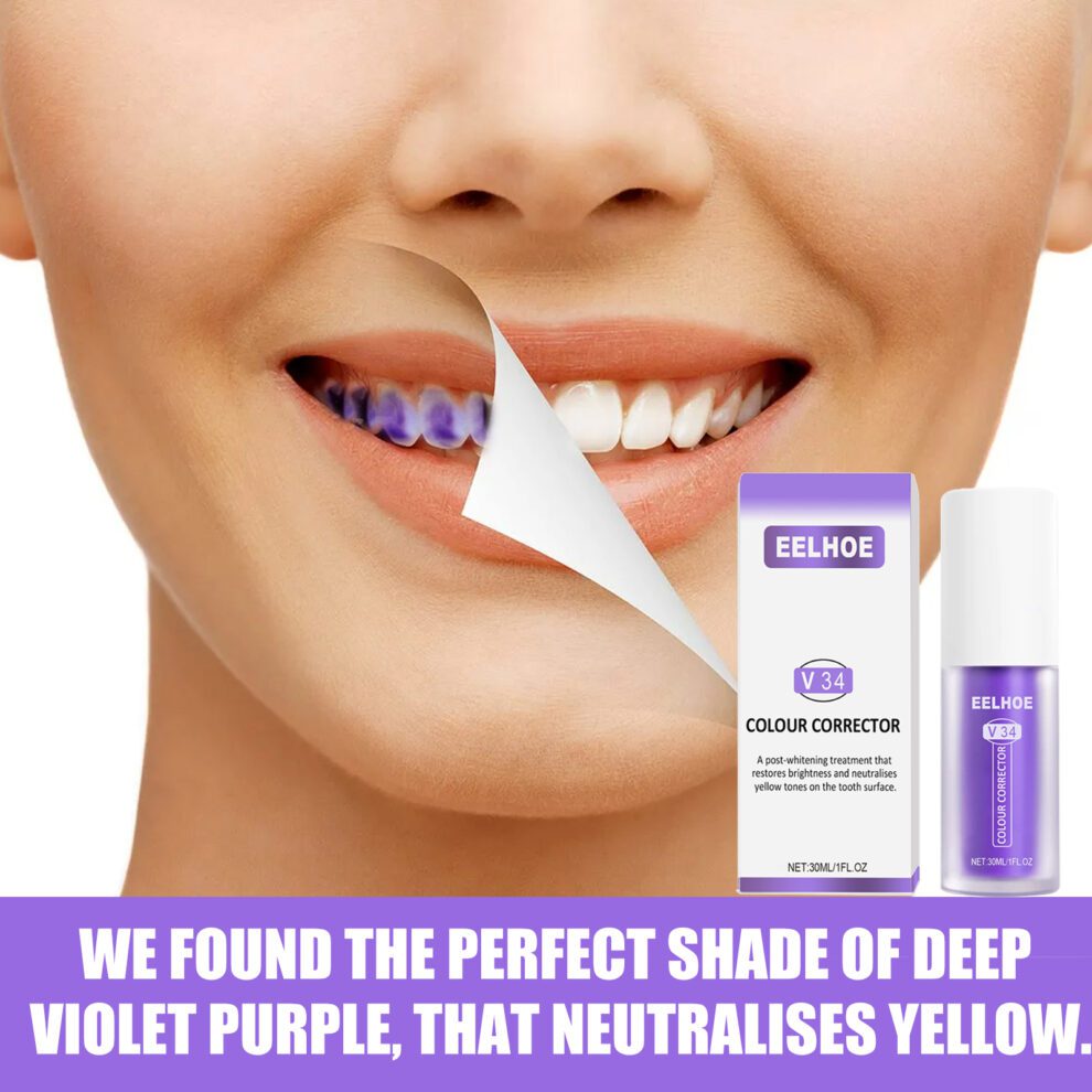 EELHOE V34 Purple Toothpaste: Daily Care for Brighter Smiles - Image 3