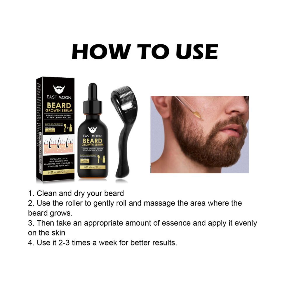 East Moon Men's Beard Care Set - Natural Daily Nourish - Image 6