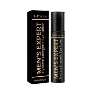 East Moon Men's Hydrating Eye Roller – Gentle Natural Daily Care for Fresh Eyes