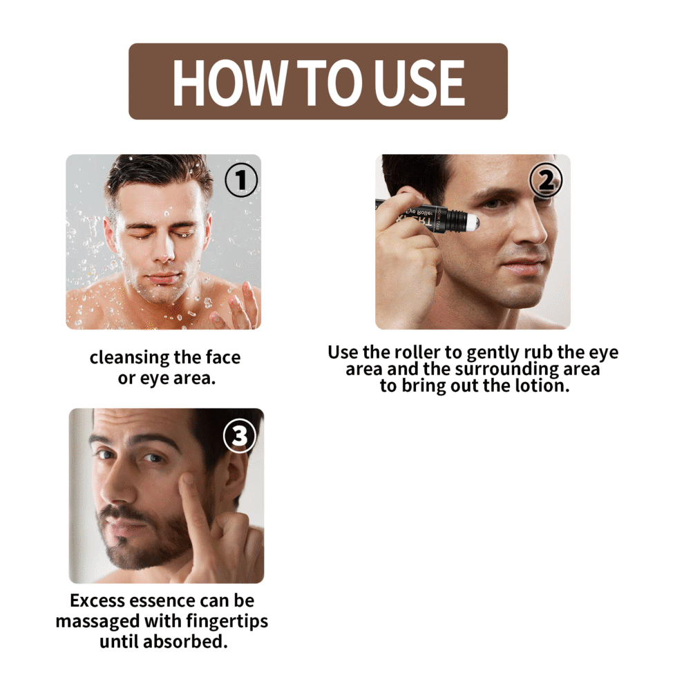 East Moon Men's Hydrating Eye Roller – Gentle Natural Daily Care for Fresh Eyes - Image 6