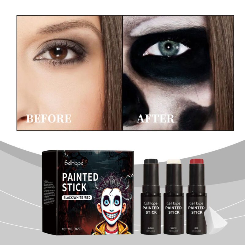 Eelhope Halloween Body Paint Sticks - Natural Mica, Fun Face/Body Art - Image 2