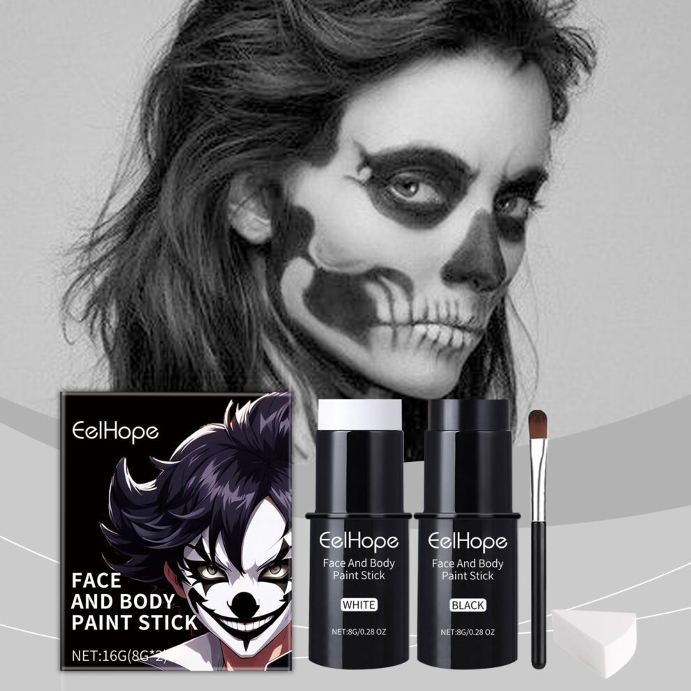 Eelhope Halloween Face Paint Sticks: Natural, Colorful & Fun - Image 2