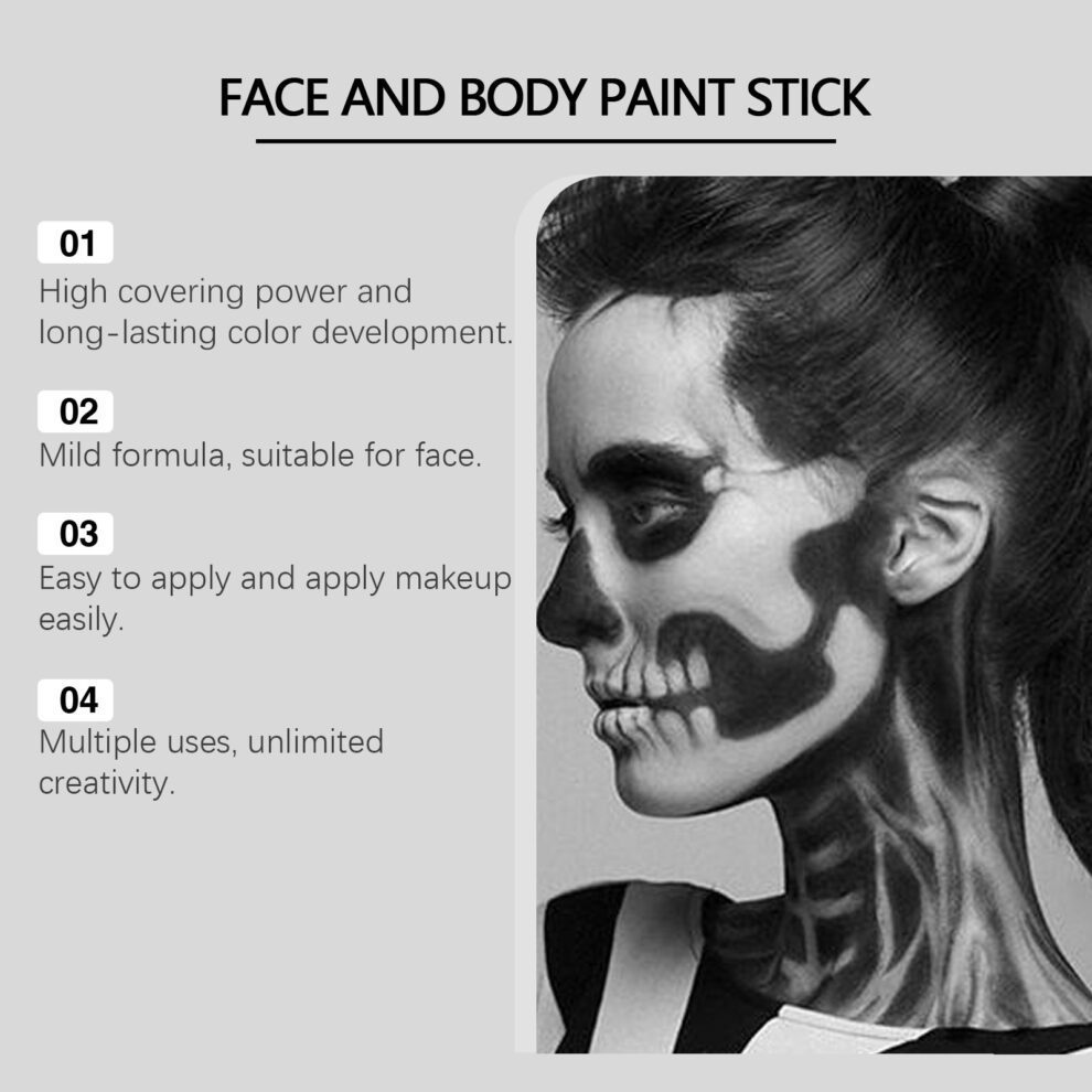 Eelhope Halloween Face Paint Sticks: Natural, Colorful & Fun - Image 4