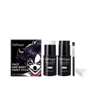 Eelhope Halloween Face Paint Sticks: Natural, Colorful & Fun