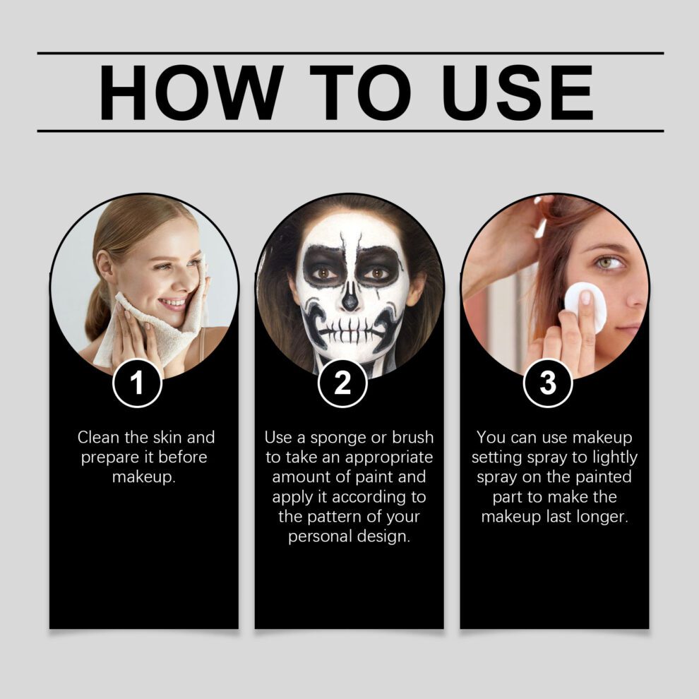 Eelhope Halloween Face Paint Sticks: Natural, Colorful & Fun - Image 5