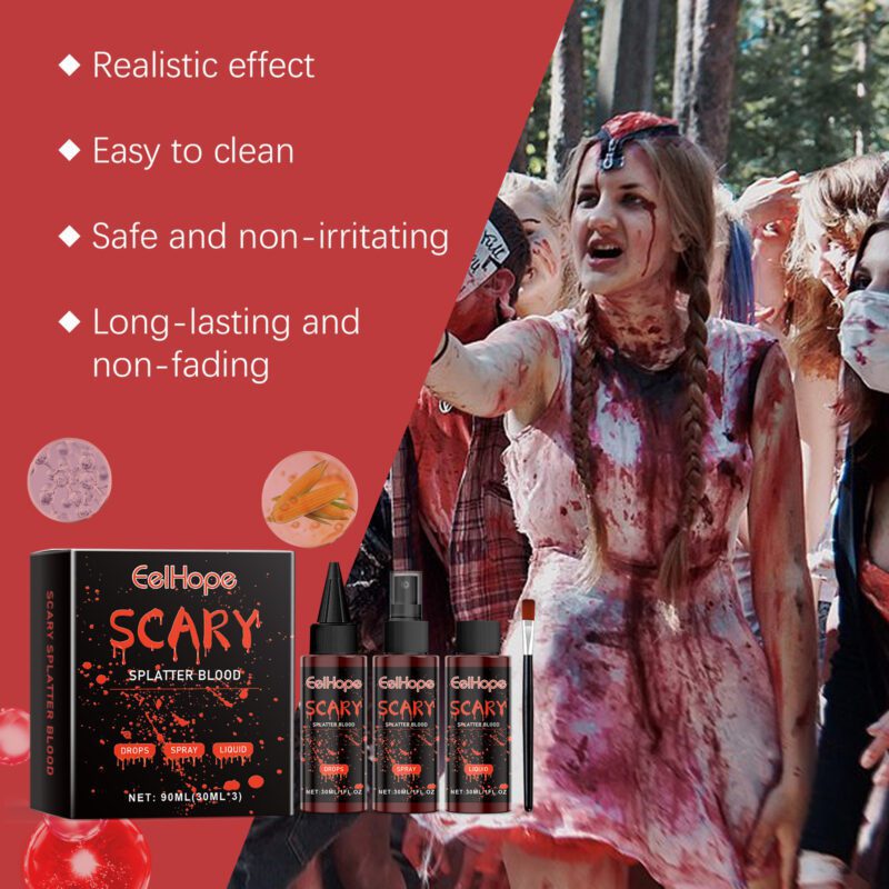Eelhope Halloween Fake Blood – Lifelike, Gentle & Spooky Fun - Image 4