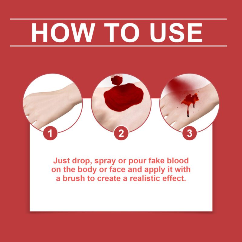 Eelhope Halloween Fake Blood – Lifelike, Gentle & Spooky Fun - Image 6