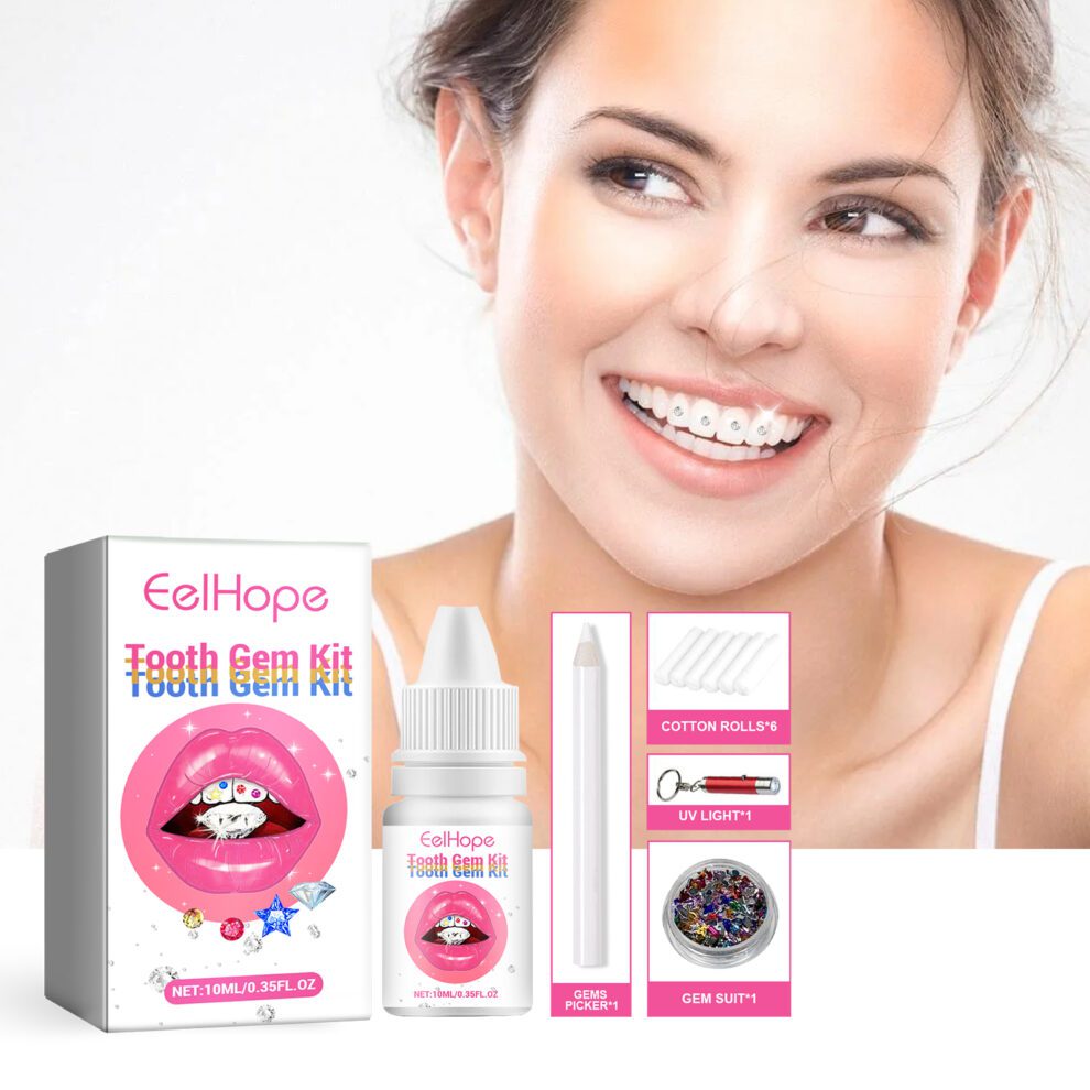 Eelhope Tooth Gem Kit, Hip Hop Style DIY Dazzling Smile Set - Image 2