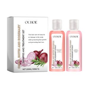 Gentle Daily Shampoo Set: Onion, Biotin & Rosemary for Shiny Hair