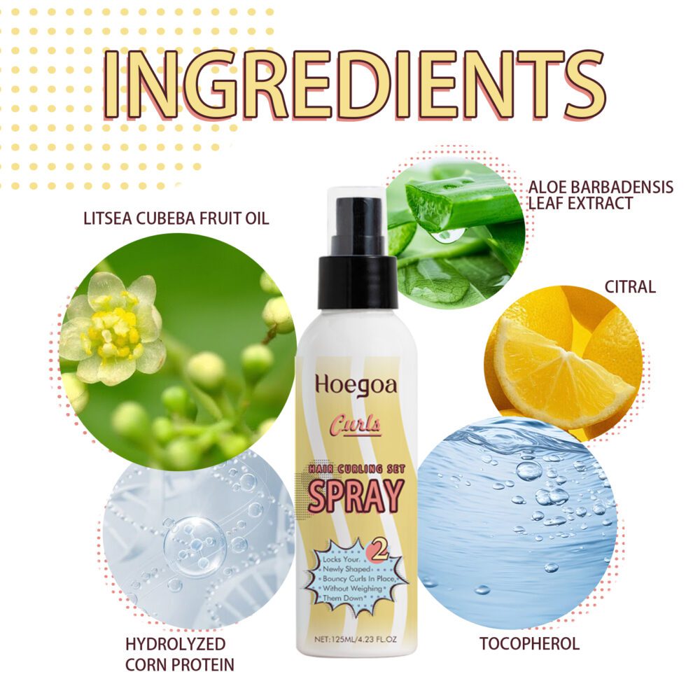 Hoegoa Curly Hair Care Set, Natural Ingredients for Glossy Curls Daily - Image 6