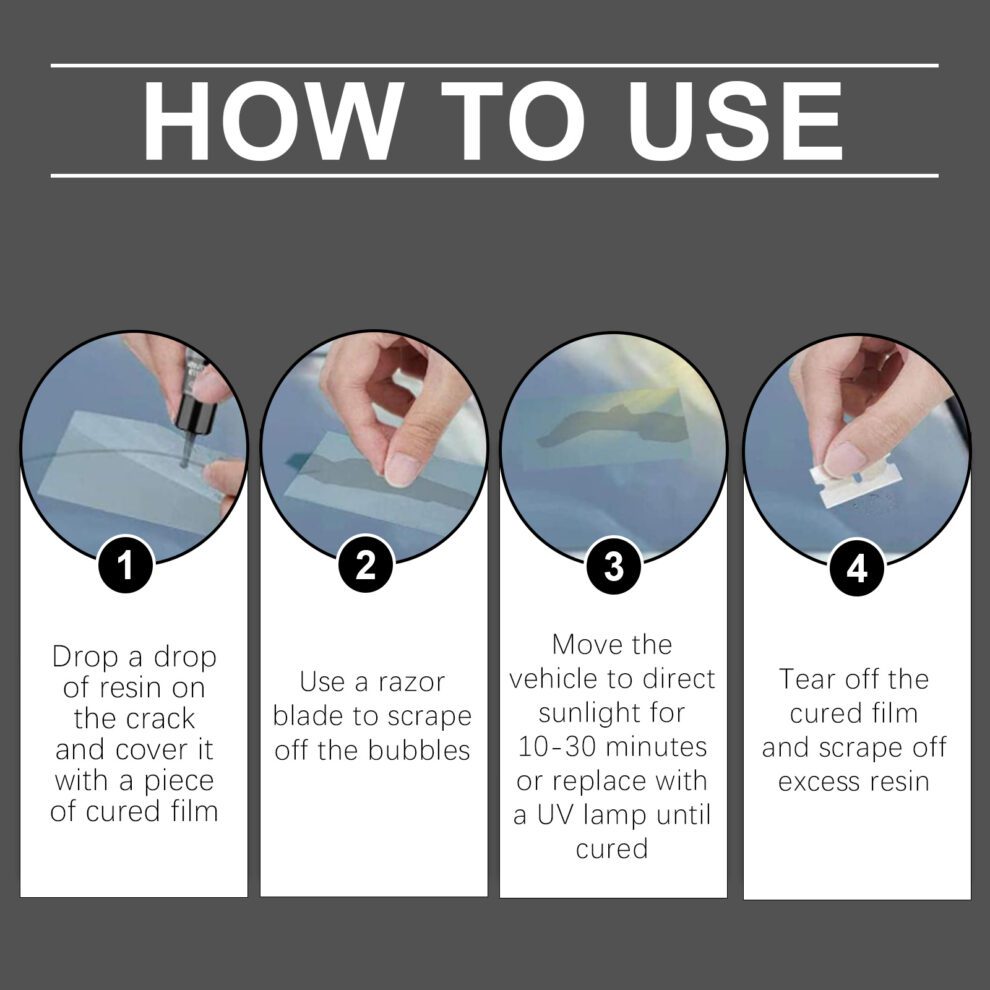 Homonth Car Glass Care Kit - Daily Care for Clear, Scratch-Free Vision - Image 6