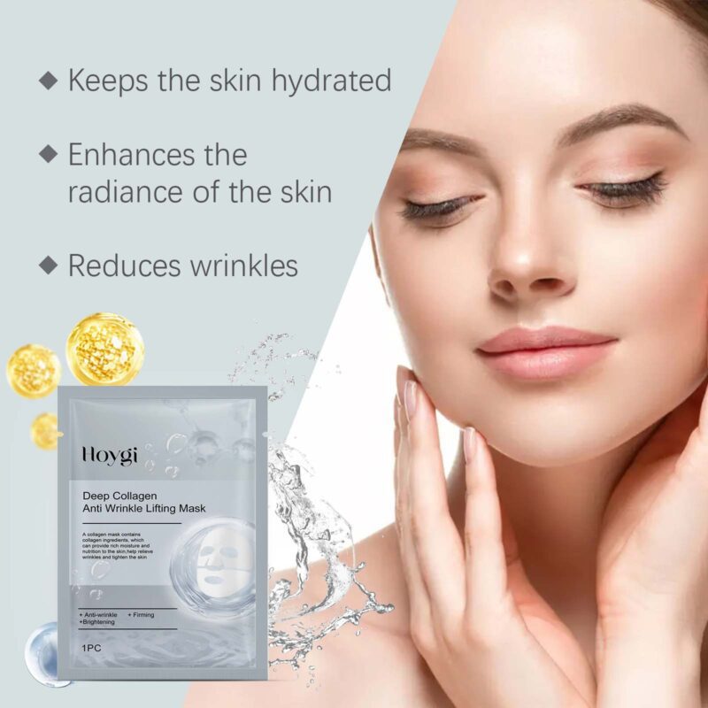 Hoygi Collagen Glow Mask - Daily Hydration, Smooth & Nourish Skin - Image 3