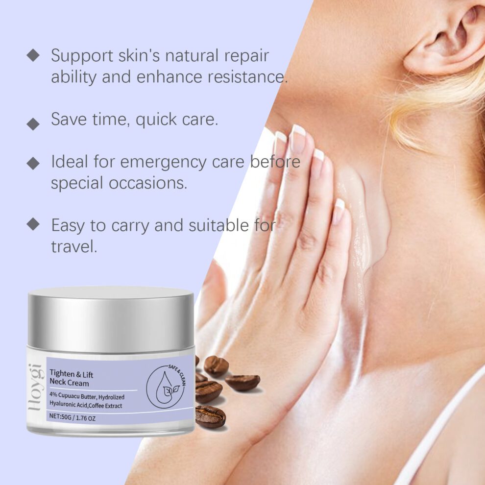Hoygi Natural Neck Cream - Gentle Daily Moisturizer for Soft Skin - Image 4