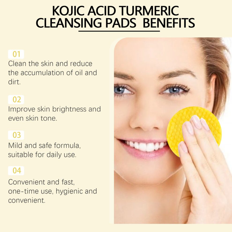 Hoygi Turmeric Cleansing Pads: Gentle Daily Care for Glowing Skin - Image 2