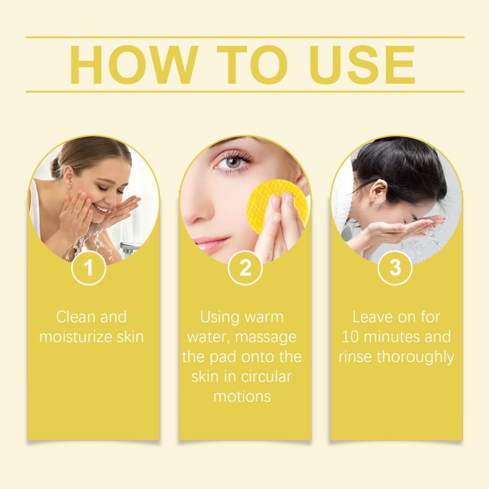 Hoygi Turmeric Cleansing Pads: Gentle Daily Care for Glowing Skin - Image 6