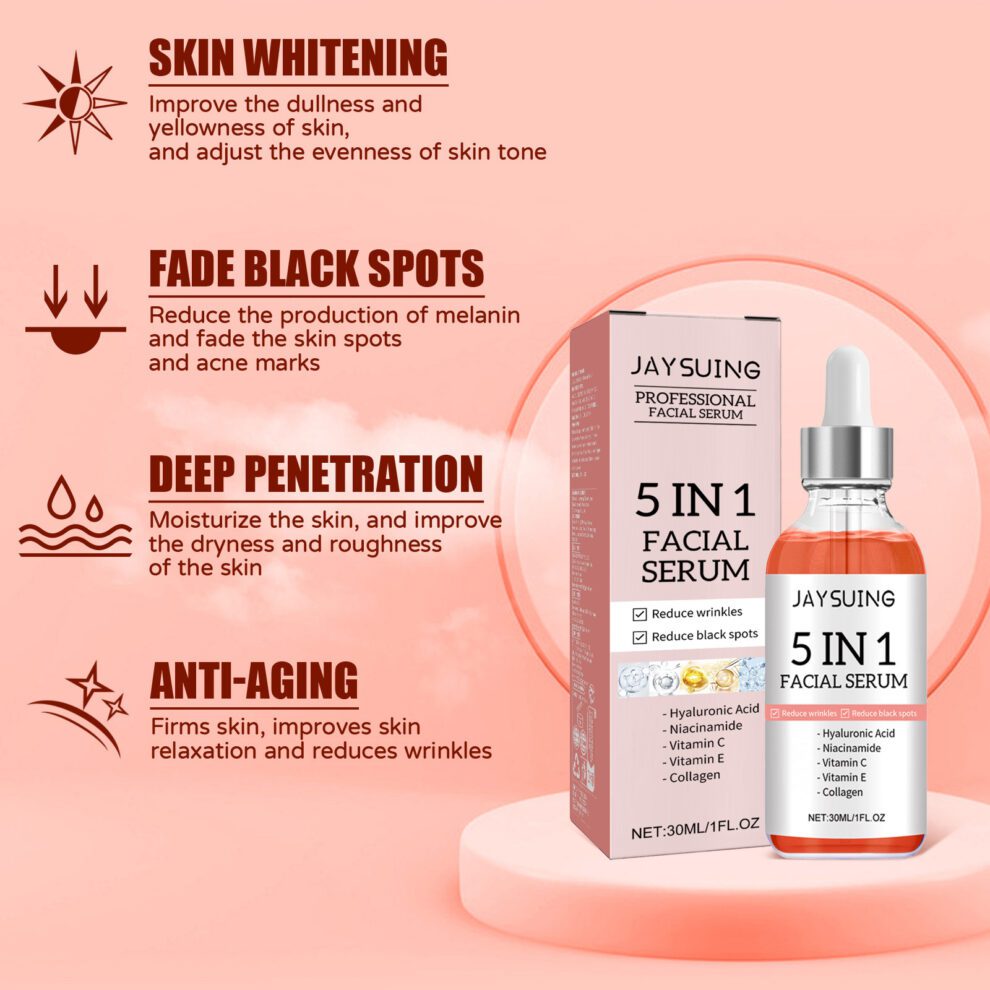 Jaysuing 5-in-1 Daily Glow Face Serum, Nourish & Hydrate Skin - Image 4