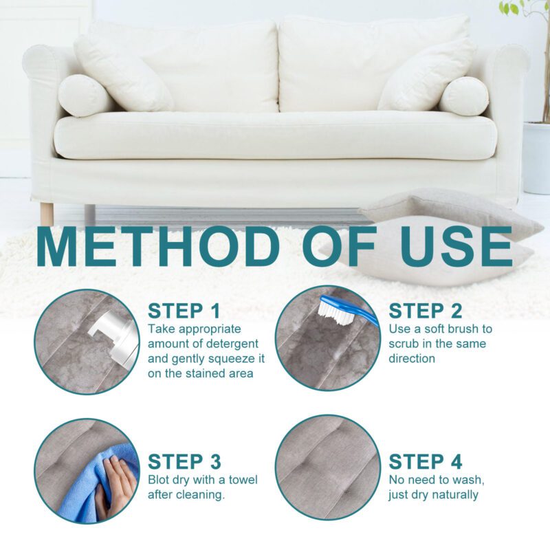 Jaysuing Daily Care Foam Cleaner - Gentle Fresh Carpet Sofa Curtains - Image 6