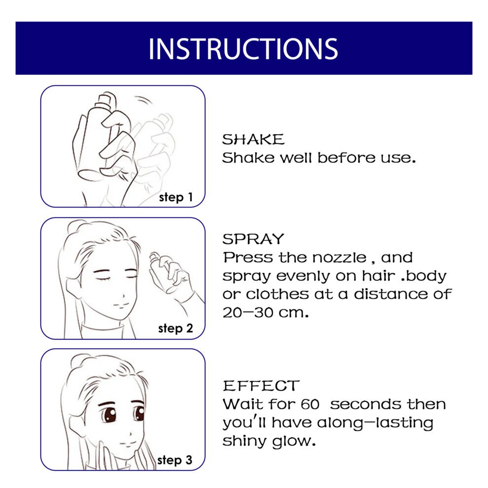 Jaysuing Daily Shine Natural Glitter Spray - Sparkle & Charm - Image 5