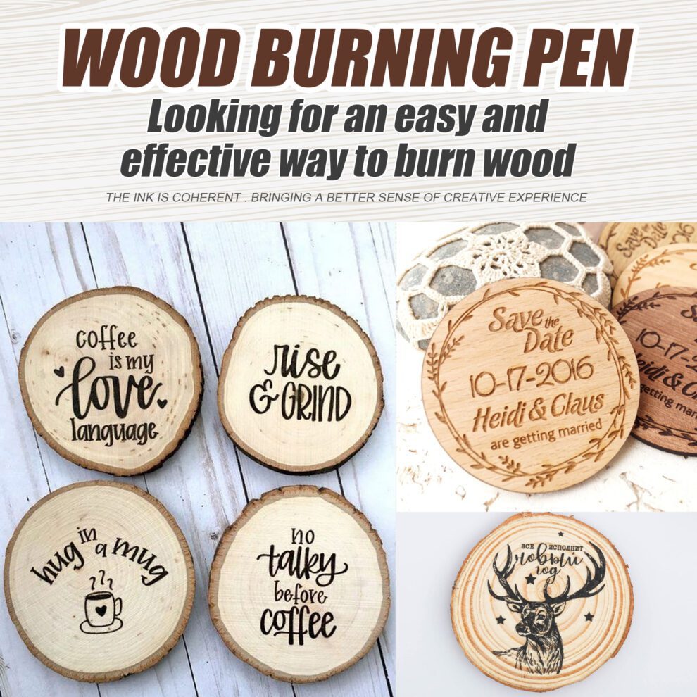 Jaysuing Handmade Wood Burning Pen - Diy Art Tool for Coasters & Crafts - Image 4