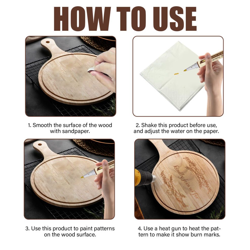 Jaysuing Handmade Wood Burning Pen - Diy Art Tool for Coasters & Crafts - Image 6