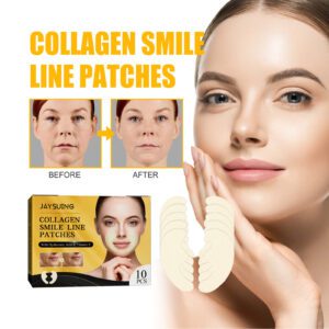 Jaysuing Natural Collagen Smile Line Patch - Daily Care for Glow