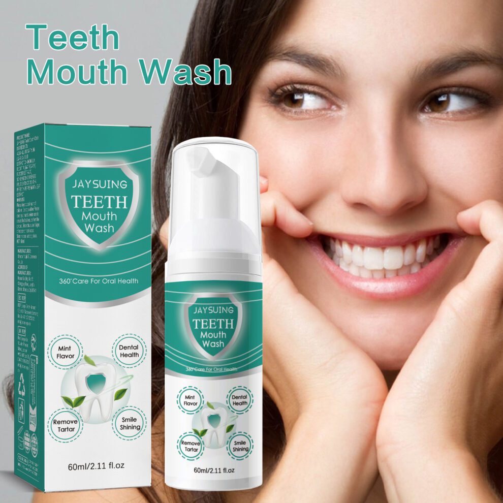 Jaysuing Natural Foaming Teeth Mousse: Gentle Daily Care for Fresh Breath - Image 2