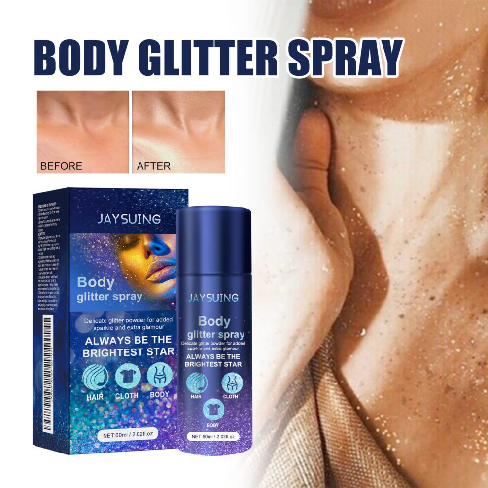 Jaysuing Natural Glitter Spray - Shiny Cheer for Daily Sparkle - Image 2