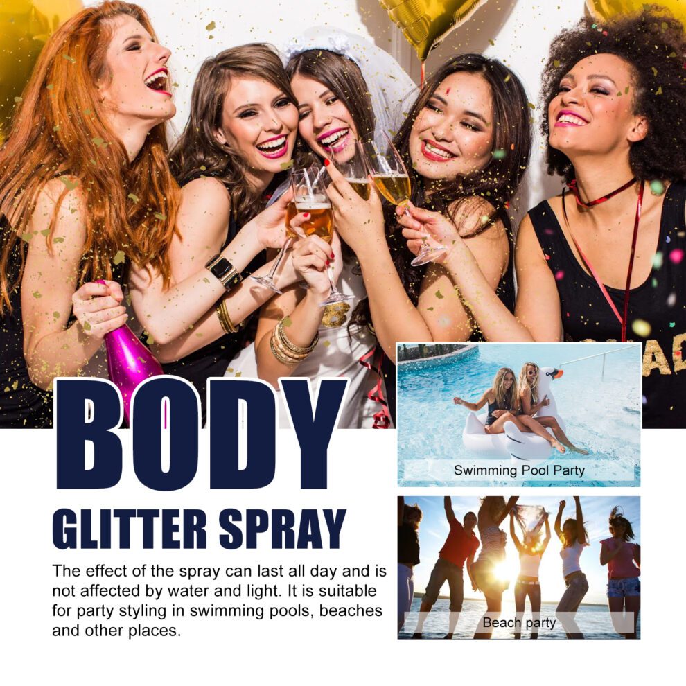 Jaysuing Natural Glitter Spray - Shiny Cheer for Daily Sparkle - Image 3