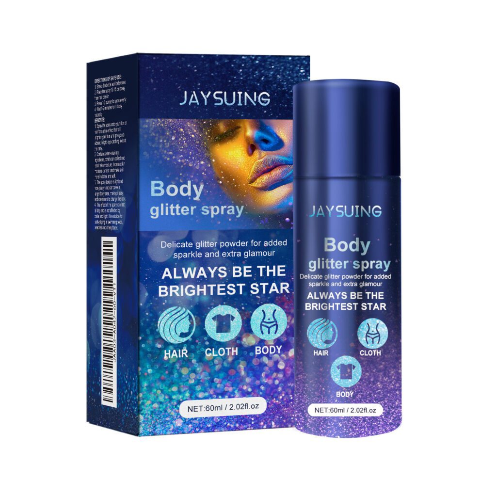 Jaysuing Natural Glitter Spray - Shiny Cheer for Daily Sparkle