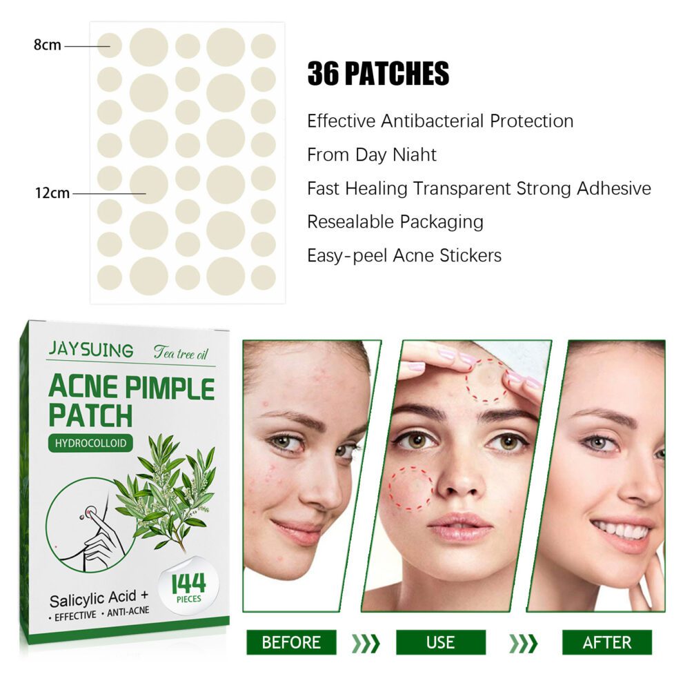 Jaysuing Natural Soothing Waterproof Invisible Acne Patch Daily Care - Image 4