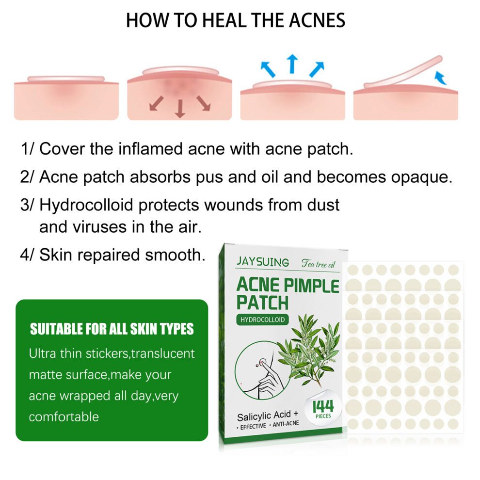 Jaysuing Natural Soothing Waterproof Invisible Acne Patch Daily Care - Image 6