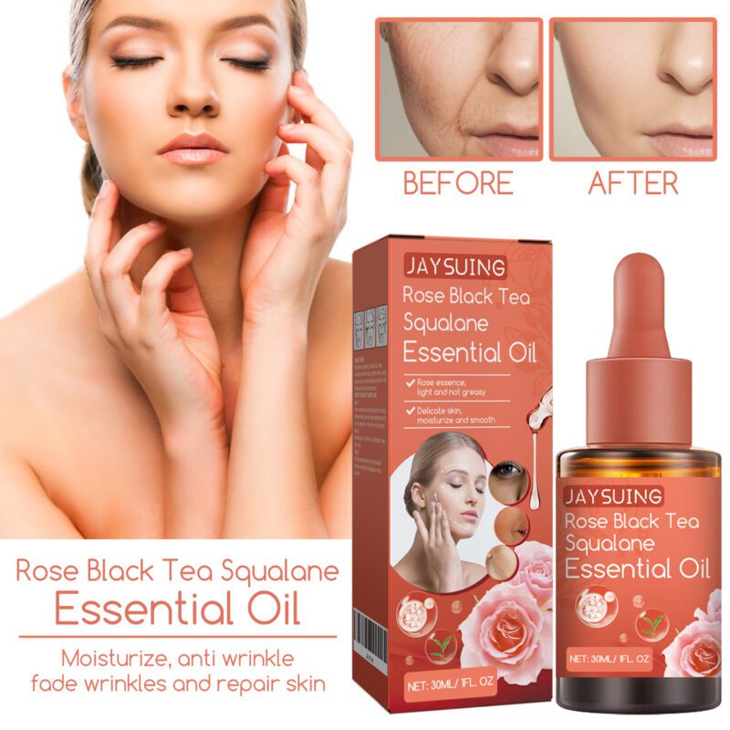 Jaysuing Rose Black Tea Squalane Serum - Gentle Daily Glow Nourisher - Image 2