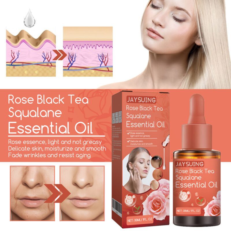 Jaysuing Rose Black Tea Squalane Serum - Gentle Daily Glow Nourisher - Image 4