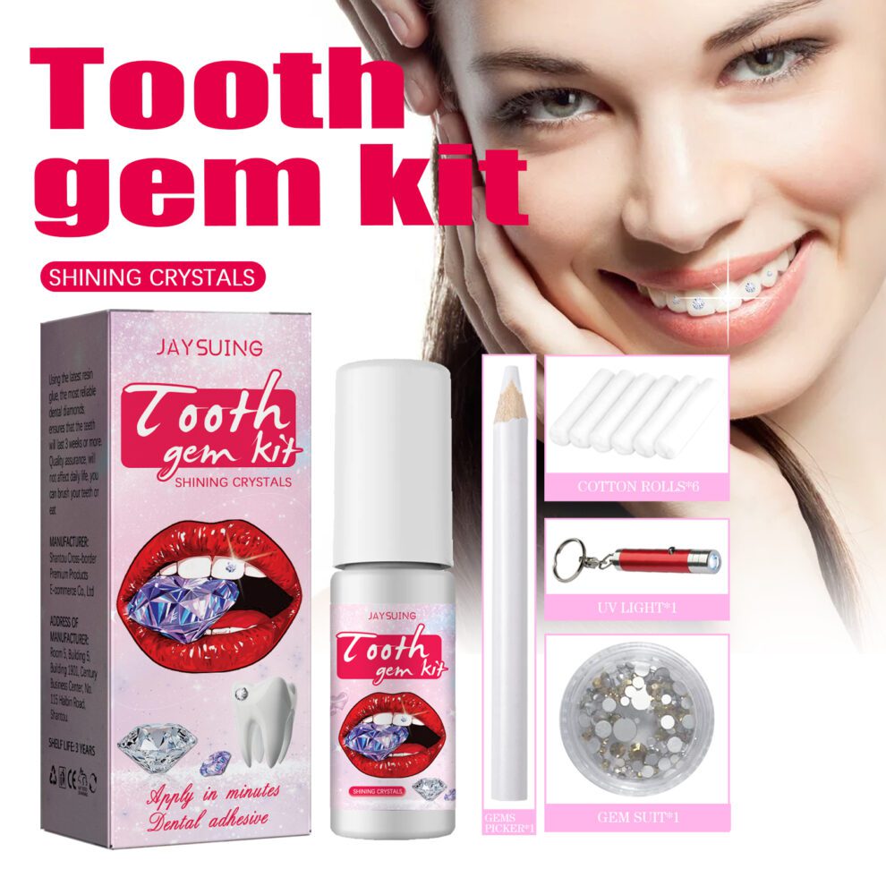 Jaysuing Tooth Gem Kit - Shimmering Natural Care, Easy Install Daily Sparkle - Image 2