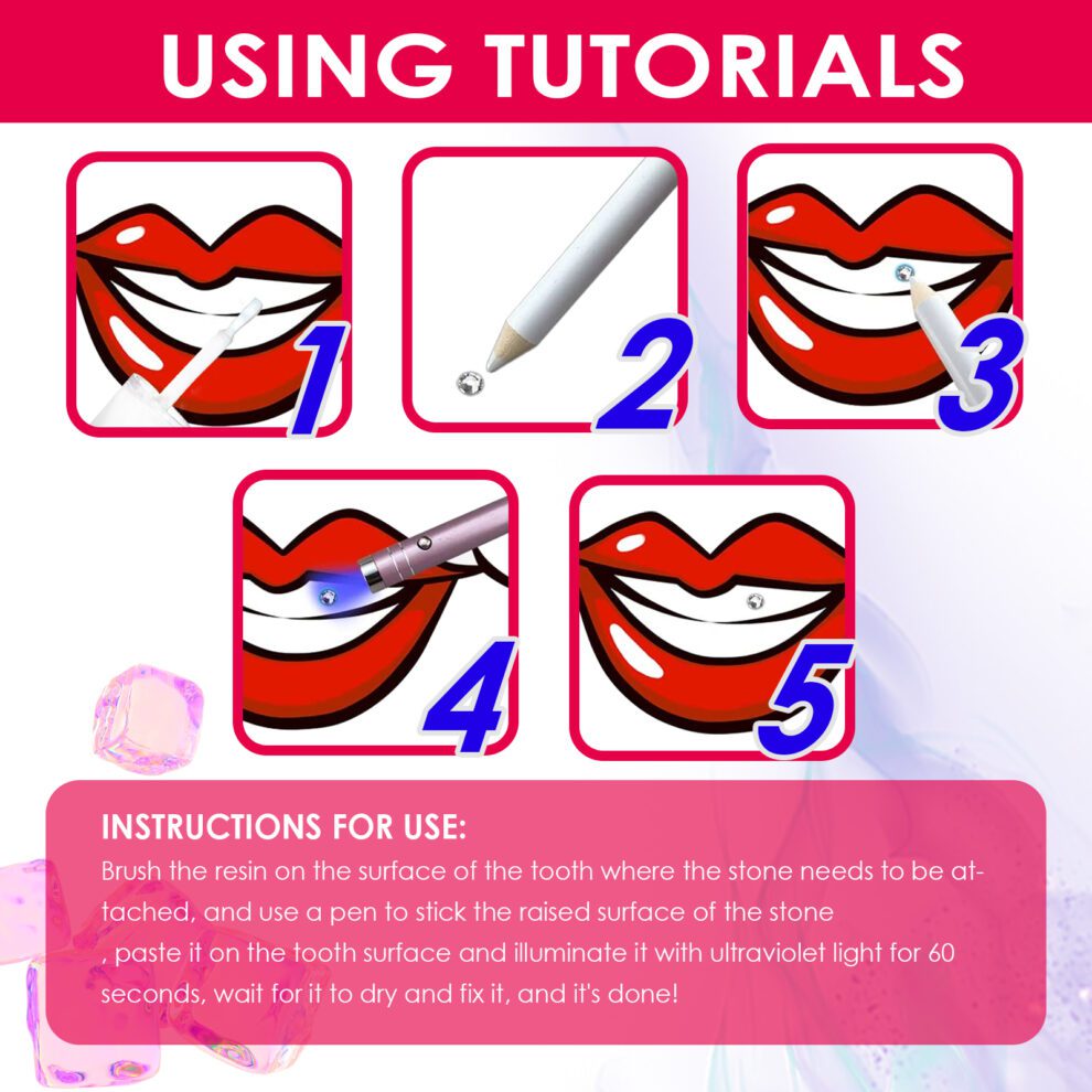 Jaysuing Tooth Gem Kit - Shimmering Natural Care, Easy Install Daily Sparkle - Image 5