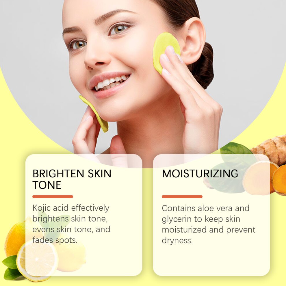 Jaysuing Turmeric Cleanser Pads - Gentle Daily Care for Radiant Skin - Image 3
