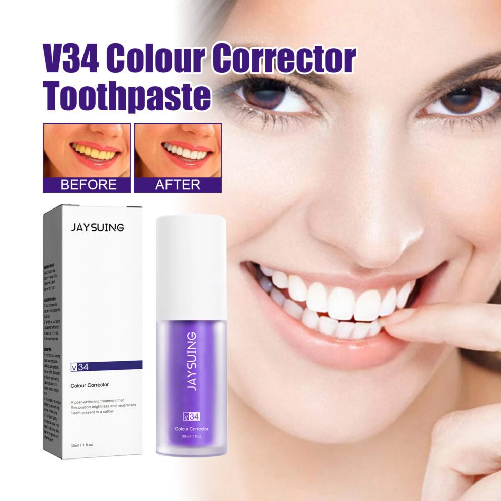 Jaysuing V34 Purple Toothpaste - Daily Gentle Care for Bright Smiles & Fresh Breath - Image 2
