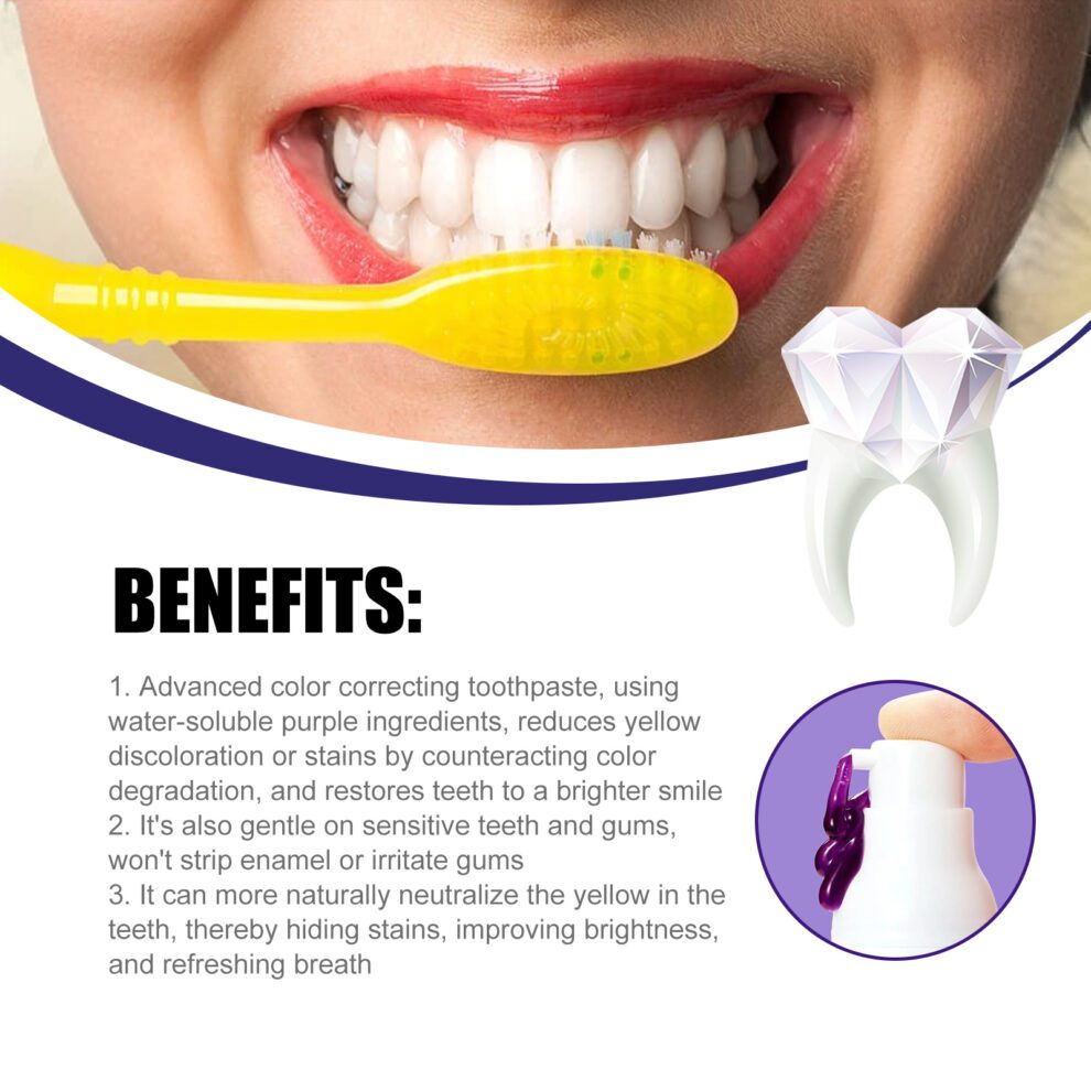 Jaysuing V34 Purple Toothpaste - Daily Gentle Care for Bright Smiles & Fresh Breath - Image 4