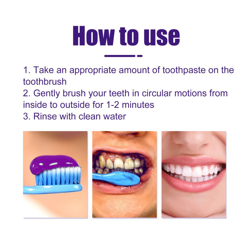 Jaysuing V34 Purple Toothpaste - Daily Gentle Care for Bright Smiles & Fresh Breath - Image 5