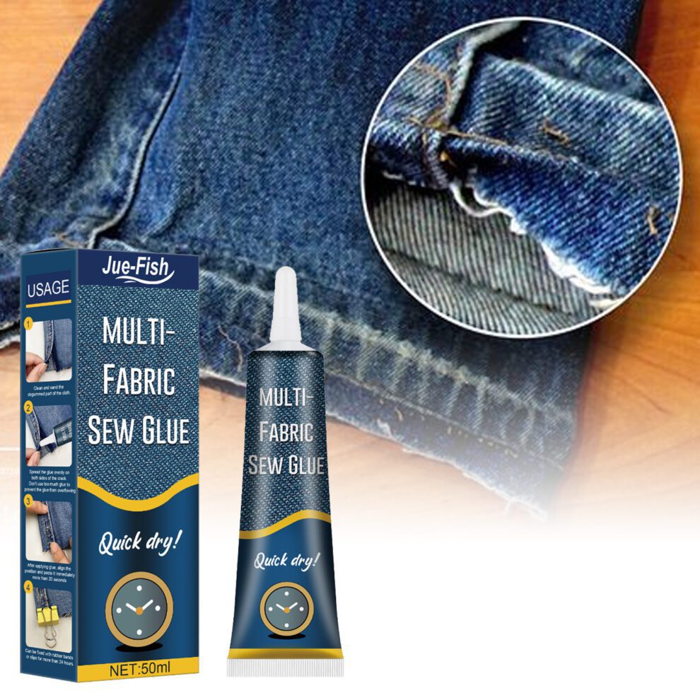 Jue-Fish Daily Care Fabric Glue - Gentle Ripped Jeans Repair - Image 2