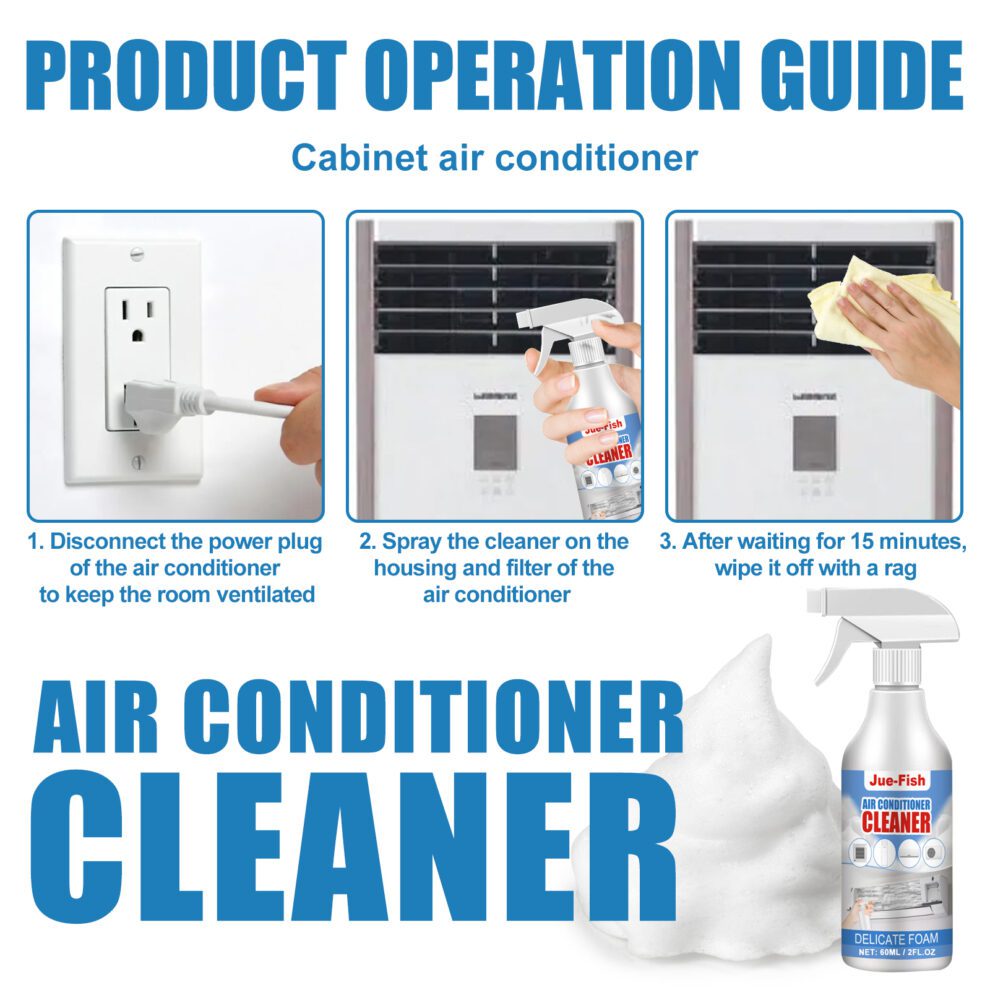 Jue-Fish Daily Care Foam AC Cleaner - Fresh Home Essential - Image 5