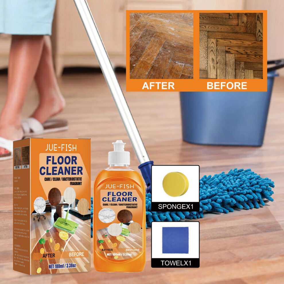 Jue-Fish Daily Floor Care Kit: Gentle Wood & Tile - Image 2