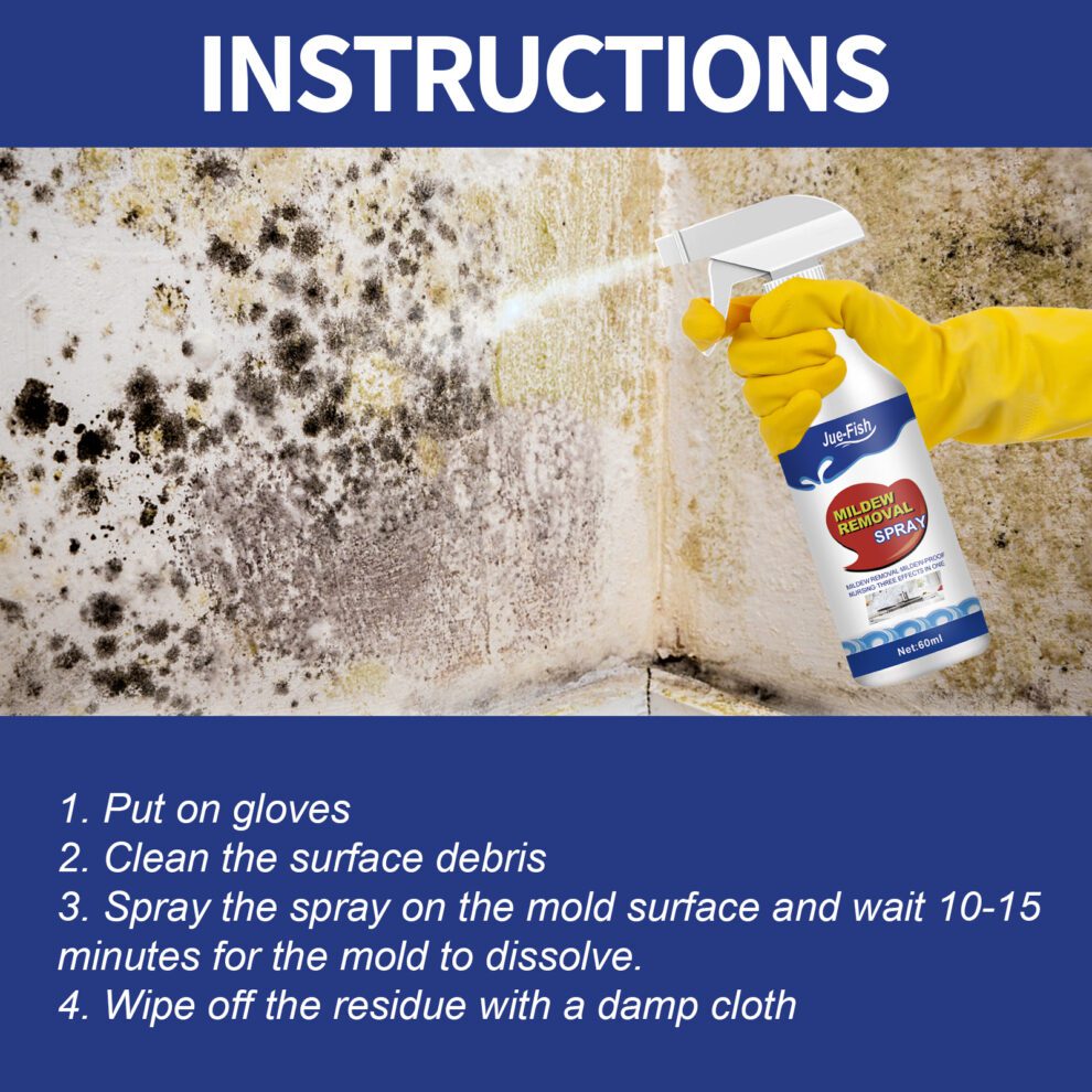 Jue-Fish Natural Mold Cleaner Set – Fresh Home Daily Care for Bathrooms - Image 6
