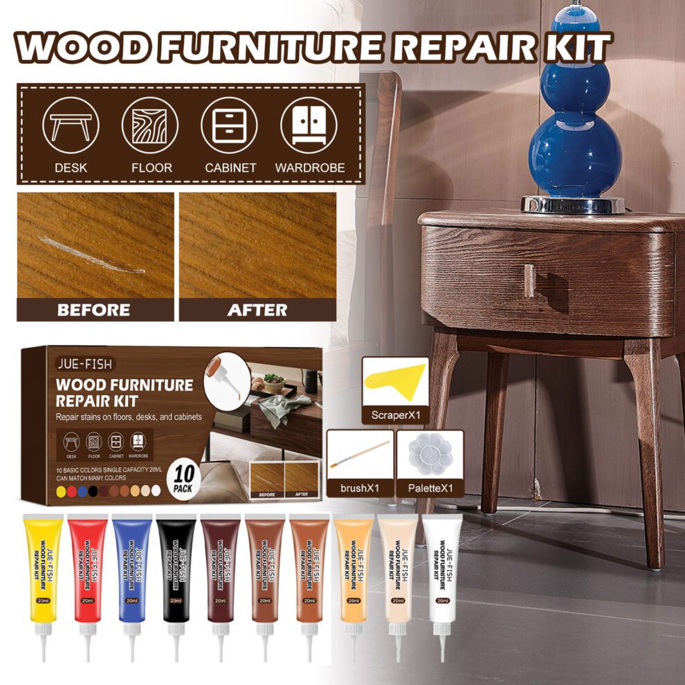 Jue-Fish Natural Wood Furniture Daily Care Touch-Up Kit - Image 2