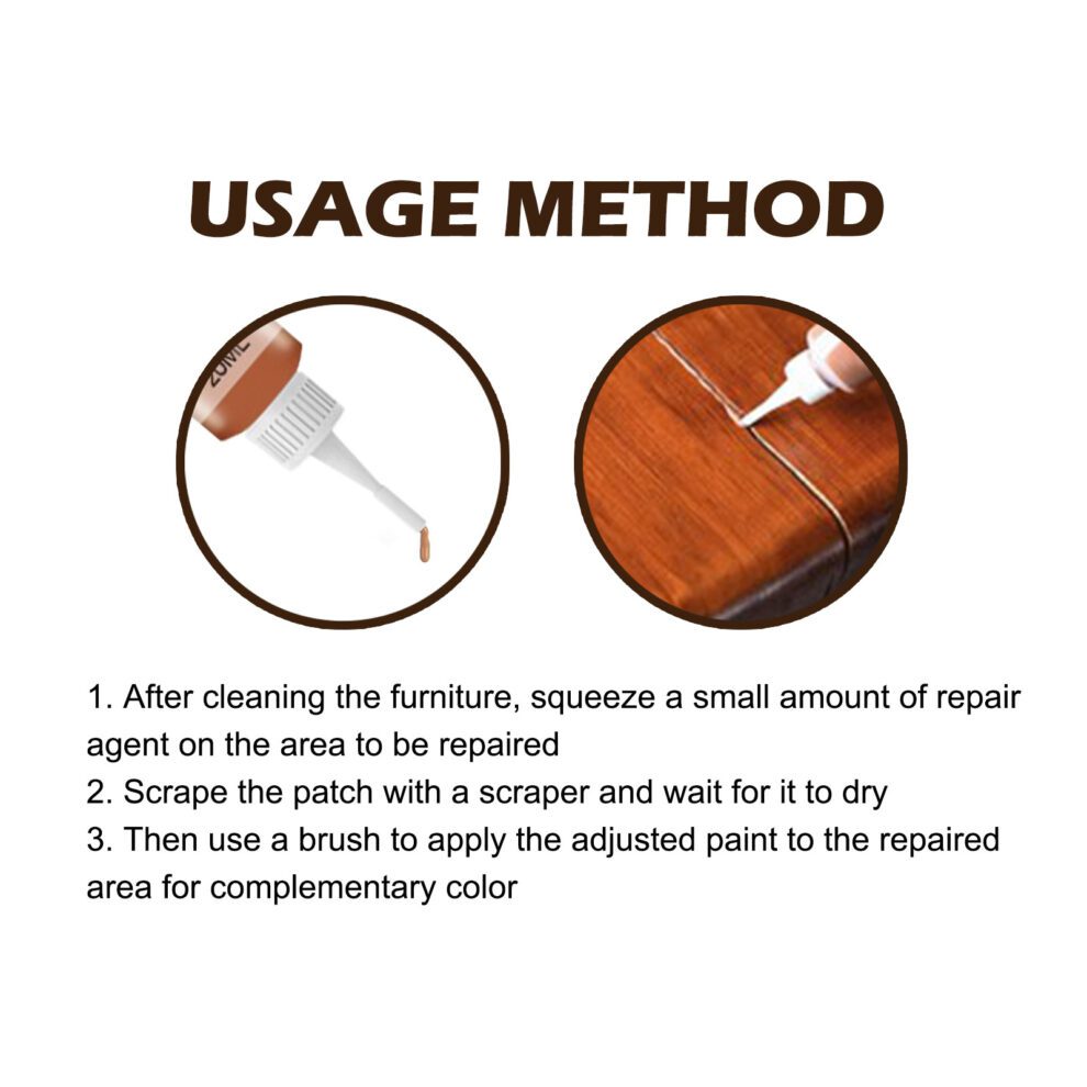 Jue-Fish Natural Wood Furniture Daily Care Touch-Up Kit - Image 5