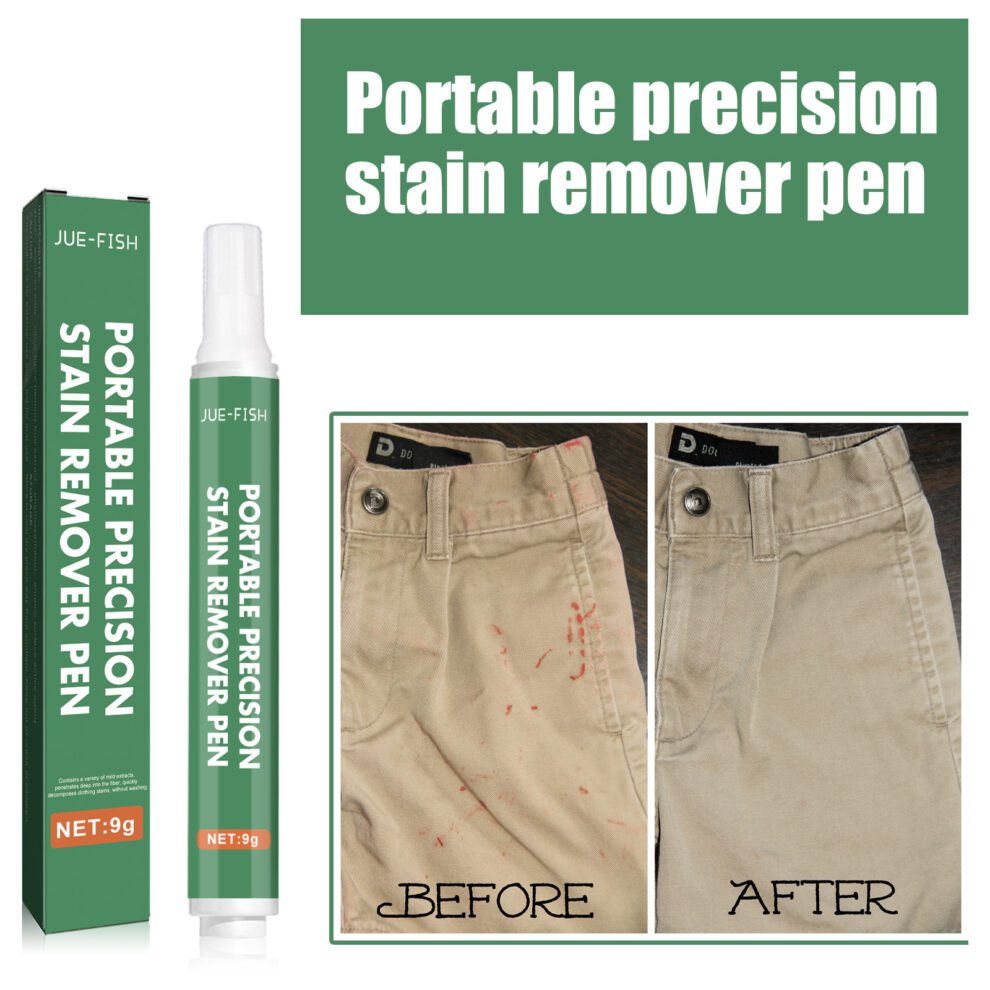 Jue-Fish Portable Stain Remover Pen - Natural Daily Care for Fresh Clothes - Image 2