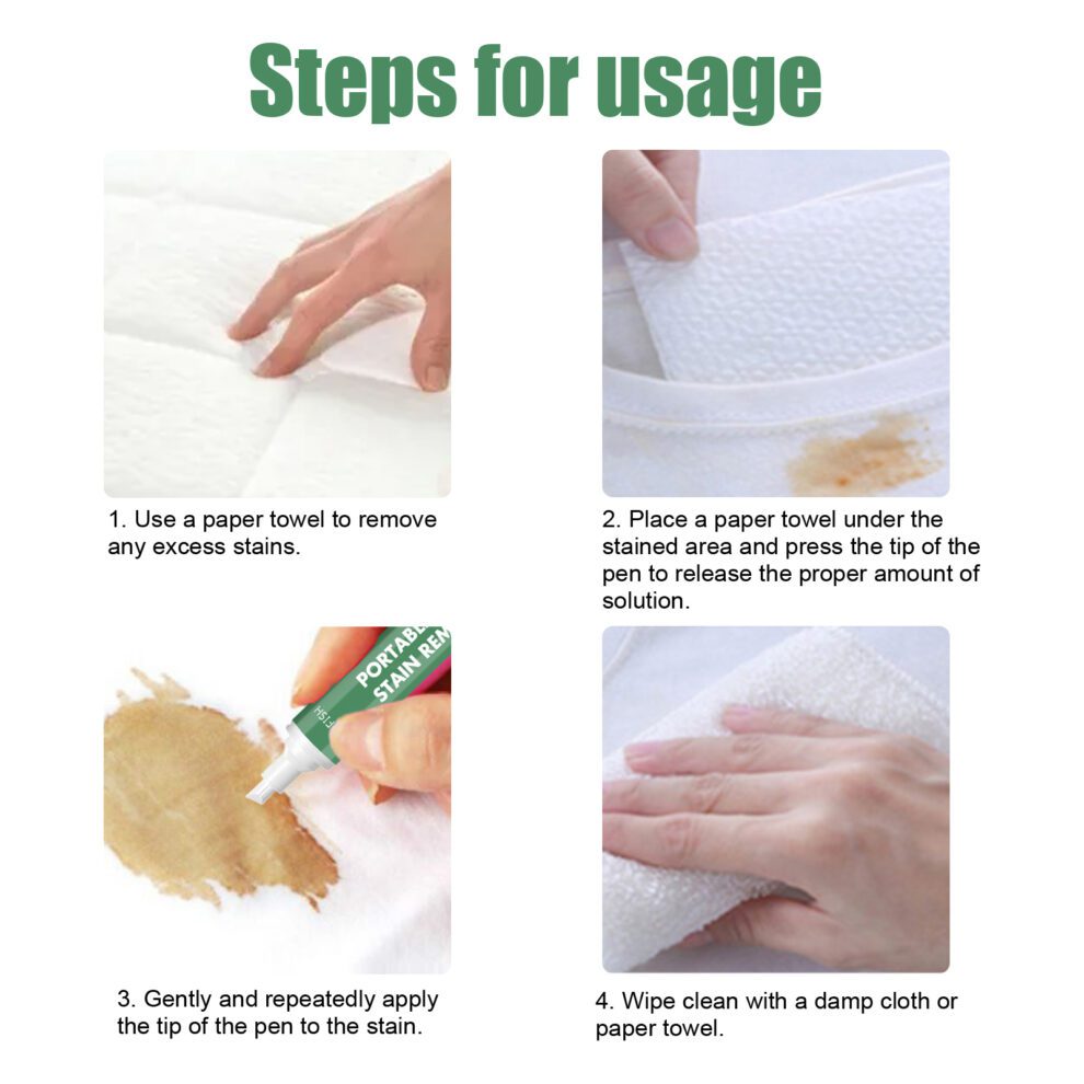 Jue-Fish Portable Stain Remover Pen - Natural Daily Care for Fresh Clothes - Image 6