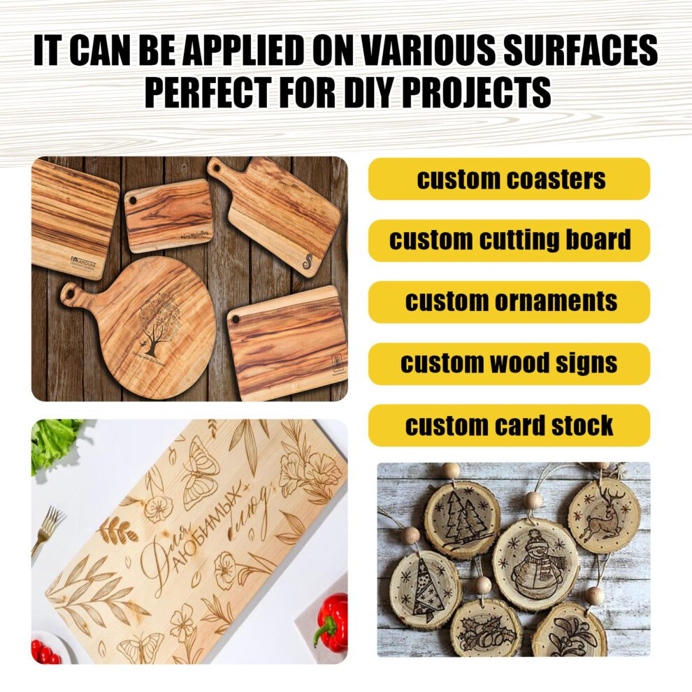 Jue-Fish Wood Burning Marker | DIY Coaster Craft Pen for Wood Art - Image 4