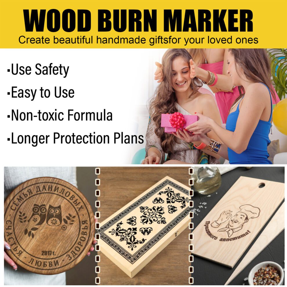 Jue-Fish Wood Burning Marker | DIY Coaster Craft Pen for Wood Art - Image 6